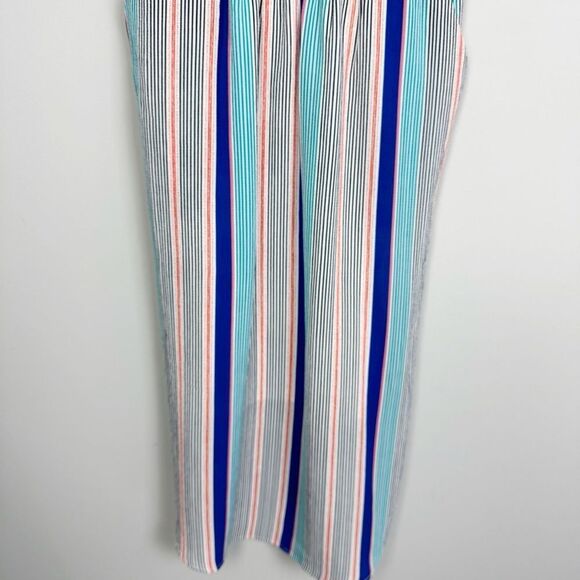 JUNE & HUDSON | Striped Tie Front Multicolor Midi Dress Women’s Size Small - Picture 4 of 10